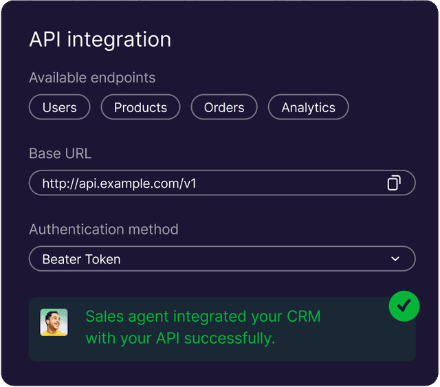 Streamline sales support
