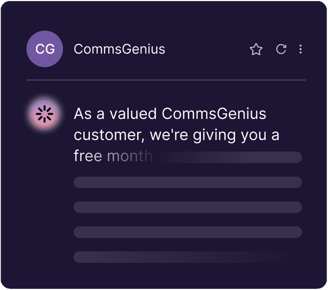 Write customer communications